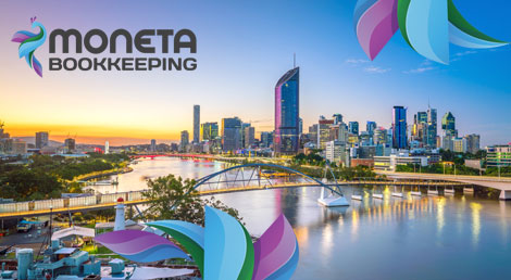 Brisbane cityscape the home of Moneta bookkeeping
